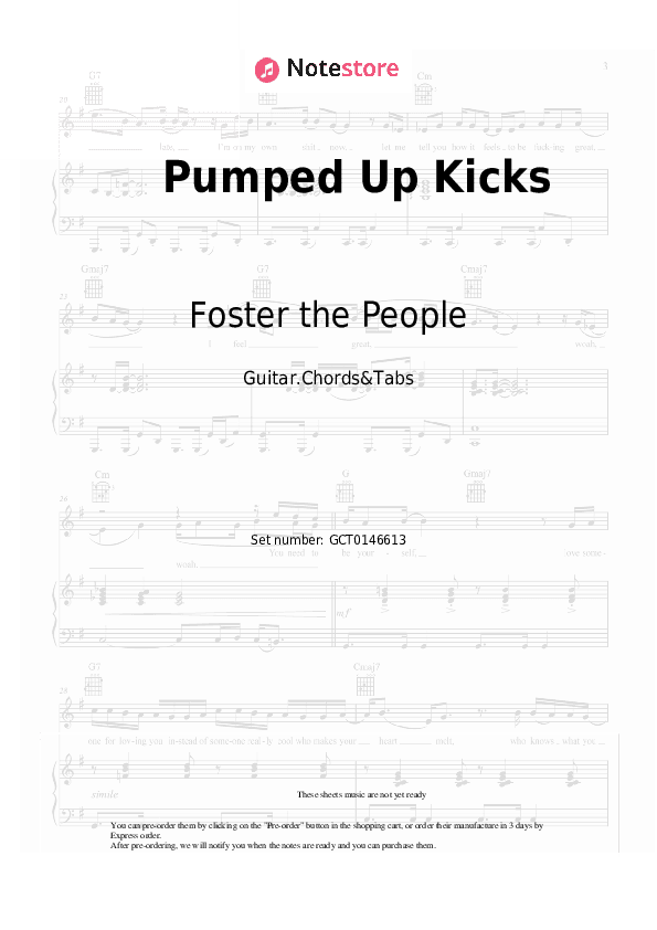 Pumped Up Kicks - Foster the People Chords and Tabs - Guitar.Chords&Tabs