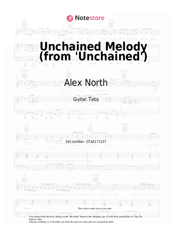Unchained Melody (from 'Unchained') - Alex North Tabs - Guitar.Tabs