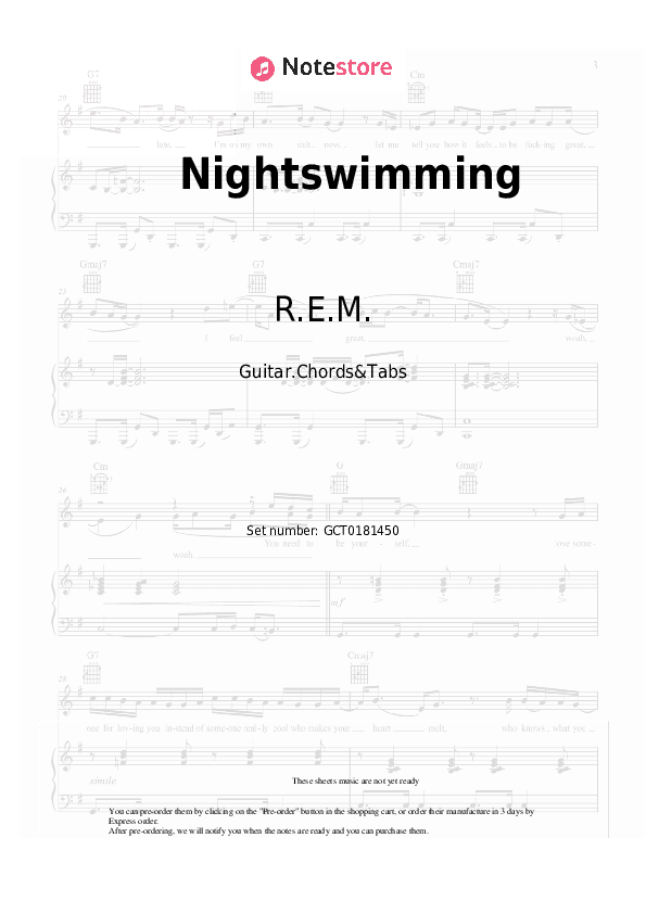 Nightswimming - R.E.M. Chords and Tabs - Guitar.Chords&Tabs