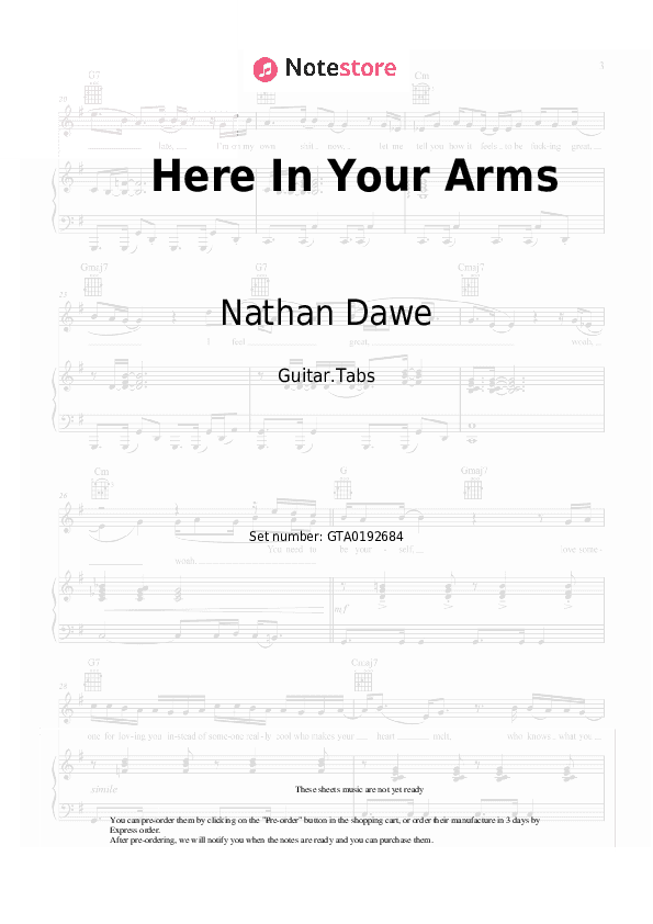 Here In Your Arms - Nathan Dawe, Abi Flynn Tabs - Guitar.Tabs