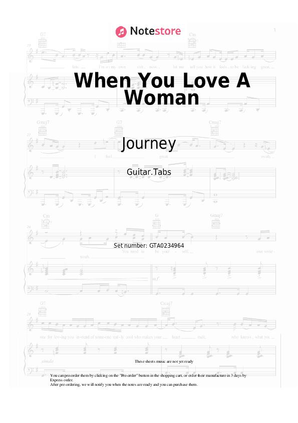 When You Love A Woman - Journey Tabs - Guitar.Tabs