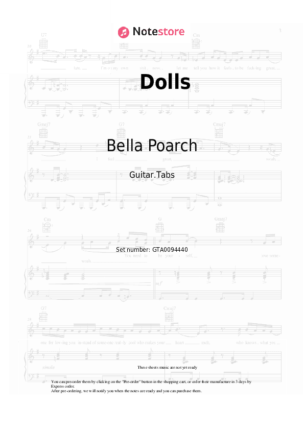 Dolls - Bella Poarch Tabs - Guitar.Tabs