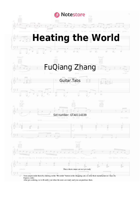 Heating the World - FuQiang Zhang Tabs - Guitar.Tabs