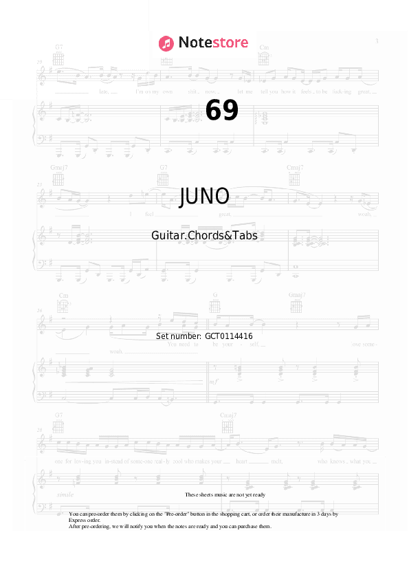 69 - JUNO, Raluka Chords and Tabs - Guitar.Chords&Tabs