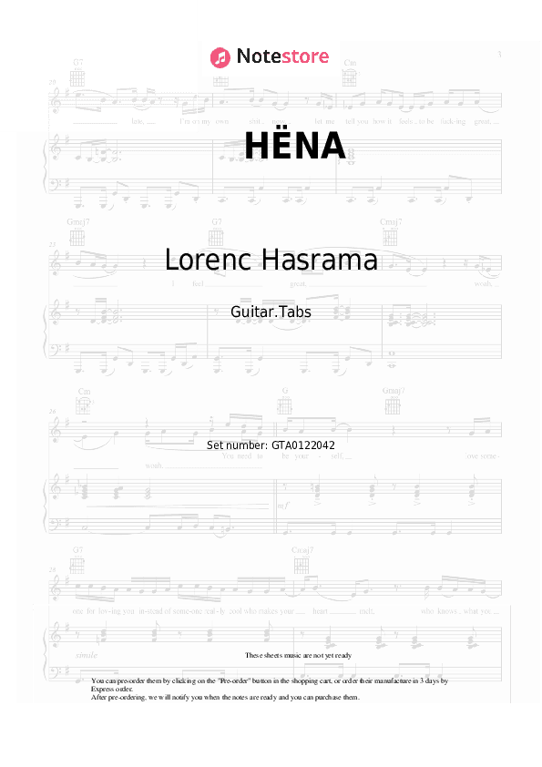 HËNA - Lorenc Hasrama, Olsi Bylyku Tabs - Guitar.Tabs