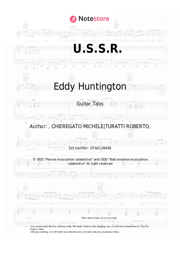 U.S.S.R. - Eddy Huntington Tabs - Guitar.Tabs