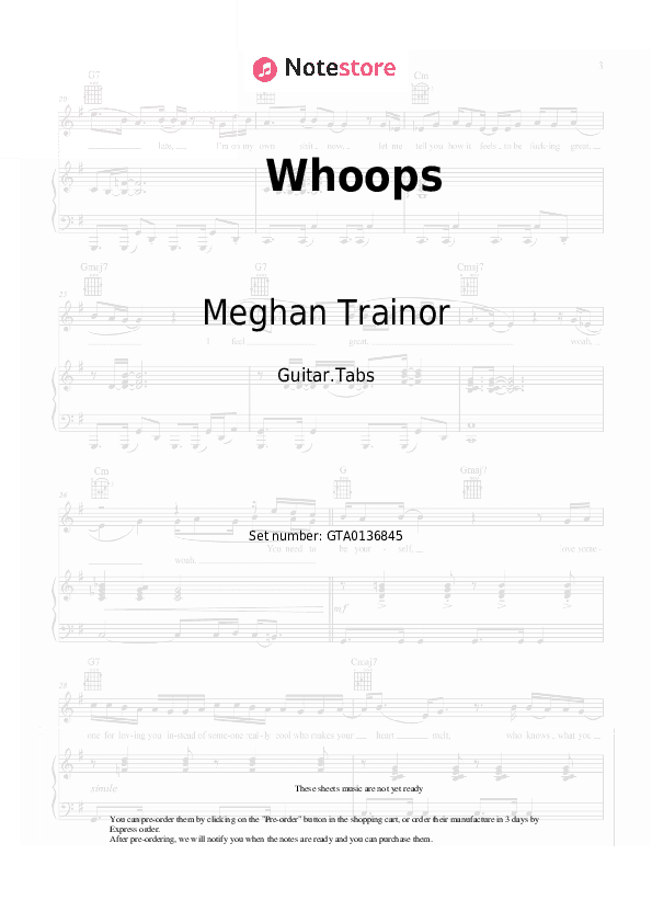 Whoops - Meghan Trainor Tabs - Guitar.Tabs