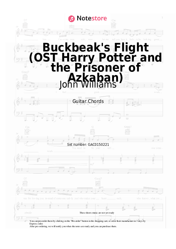 Buckbeak's Flight (OST Harry Potter and the Prisoner of Azkaban) - John Williams Chords - Guitar.Chords