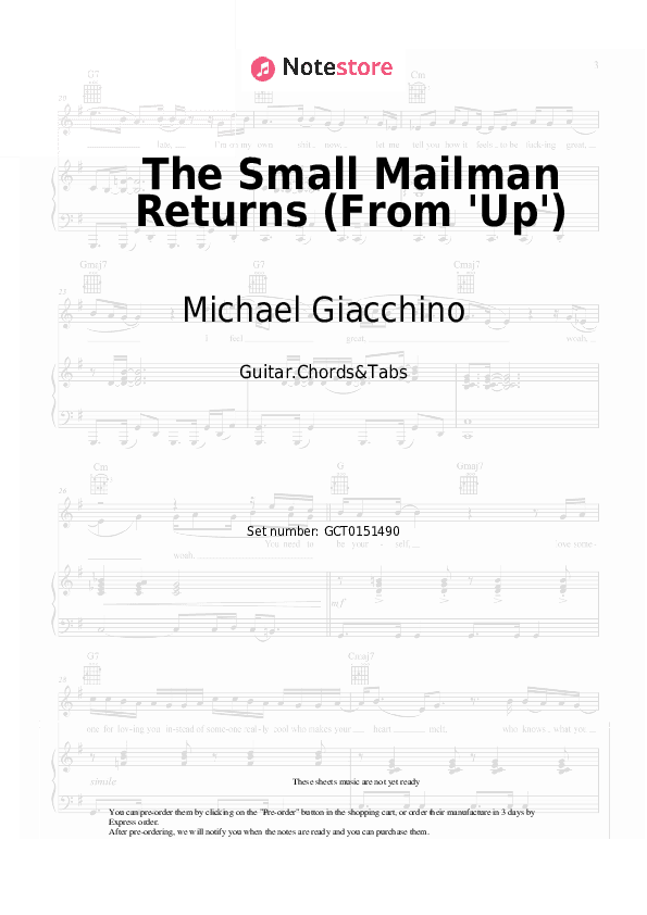 The Small Mailman Returns (From 'Up') - Michael Giacchino Chords and Tabs - Guitar.Chords&Tabs