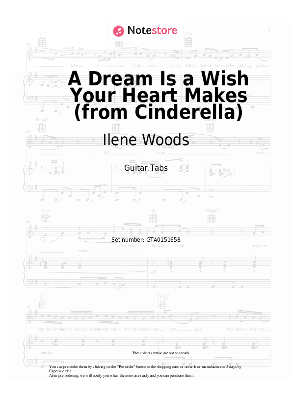 A Dream Is a Wish Your Heart Makes (from Cinderella) - Ilene Woods Tabs - Guitar.Tabs