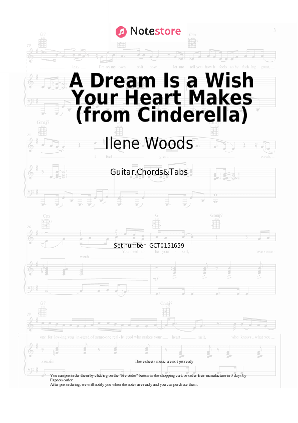 A Dream Is a Wish Your Heart Makes (from Cinderella) - Ilene Woods Chords and Tabs - Guitar.Chords&Tabs