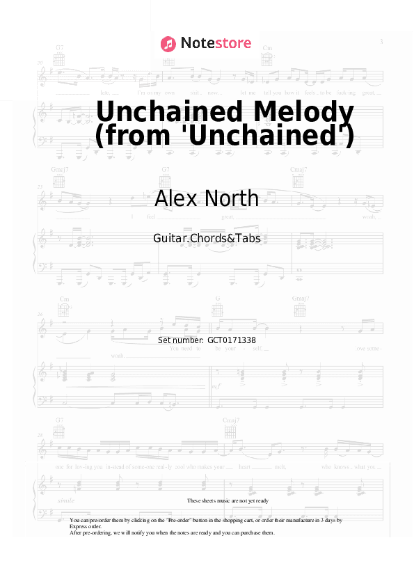 Unchained Melody (from 'Unchained') - Alex North Chords and Tabs - Guitar.Chords&Tabs