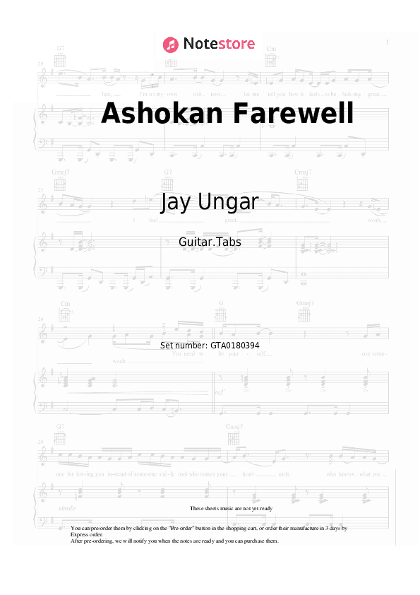 Ashokan Farewell - Jay Ungar Tabs - Guitar.Tabs