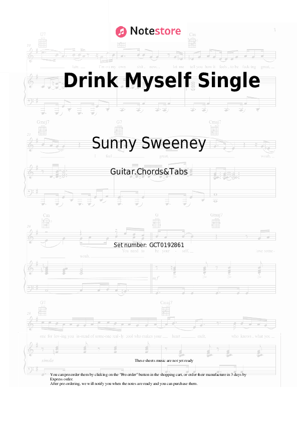 Drink Myself Single - Sunny Sweeney Chords and Tabs - Guitar.Chords&Tabs