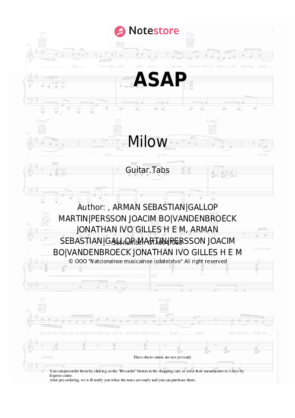 ASAP - Milow Tabs - Guitar.Tabs