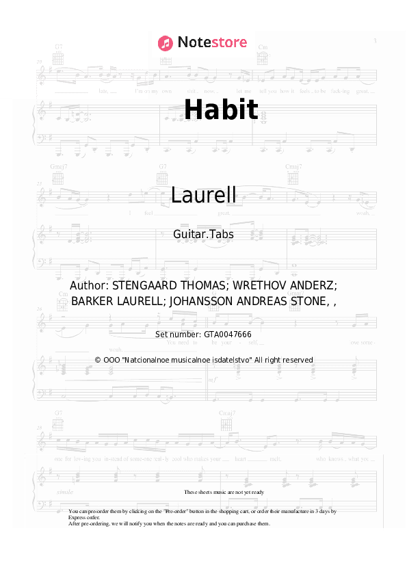 Habit - Laurell Tabs - Guitar.Tabs