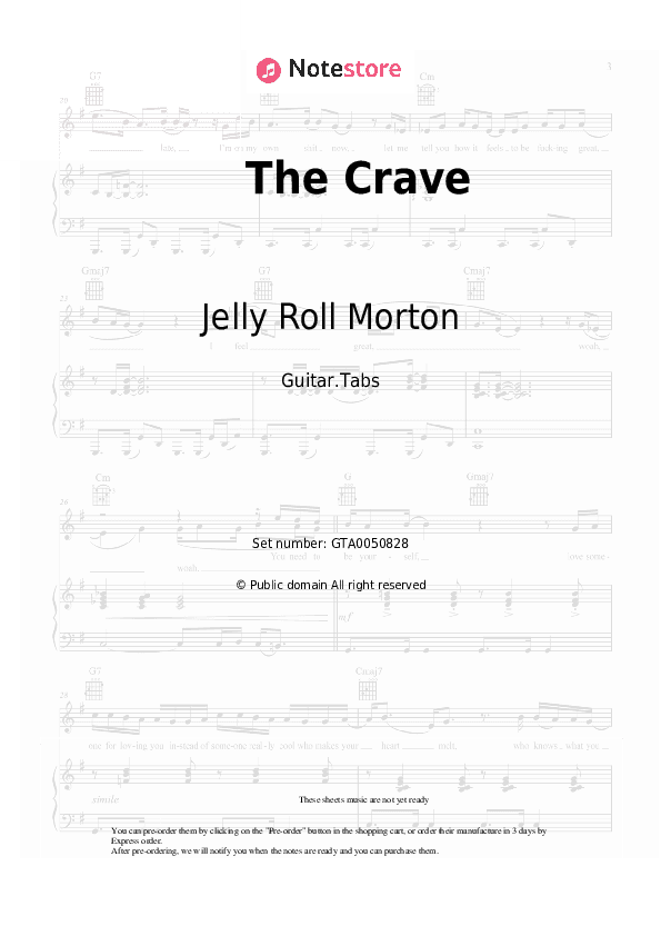 The Crave - Jelly Roll Morton Tabs - Guitar.Tabs