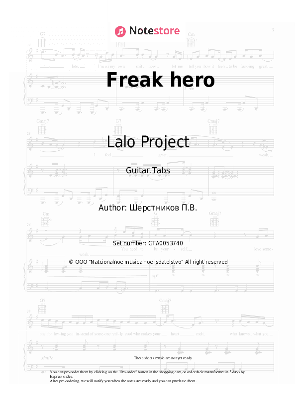 Freak hero - Lalo Project Tabs - Guitar.Tabs