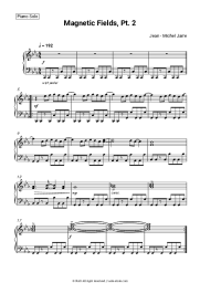 Sheet music, chords Jean-Michel Jarre - Magnetic Fields, Pt. 2