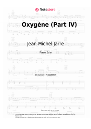 Sheet music, chords Jean-Michel Jarre - Oxygène (Part IV)