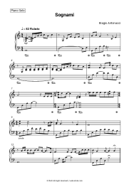 Sheet music, chords Biagio Antonacci - Sognami
