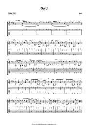 Sheet music, chords Loi - Gold