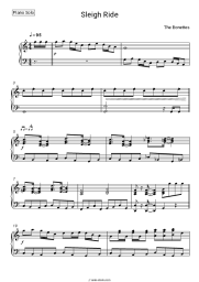 Sheet music, chords The Ronettes - Sleigh Ride