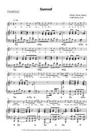 Sheet music, chords Nicky Youre, Dazy - Sunroof