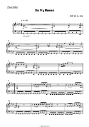 Sheet music, chords RÜFÜS DU SOL - On My Knees