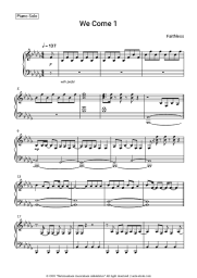 Sheet music, chords Faithless - We Come 1