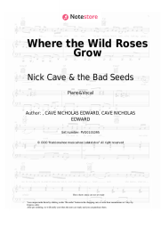 Sheet music, chords Nick Cave & the Bad Seeds, Kylie Minogue - Where the Wild Roses Grow