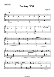 Sheet music, chords Nightbirde - The Story I'll Tell