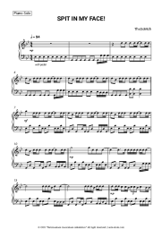 Sheet music, chords ThxSoMch - SPIT IN MY FACE!