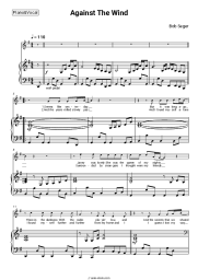 Sheet music, chords Bob Seger - Against The Wind