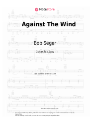 Sheet music, chords Bob Seger - Against The Wind