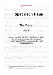 Sheet music, chords The Cratez, Sido, Kontra K, Montez - Spät nach Haus