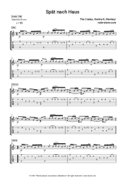 Sheet music, chords The Cratez, Sido, Kontra K, Montez - Spät nach Haus