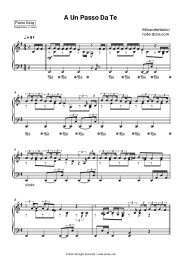 Sheet music, chords Minacelentano - A Un Passo Da Te
