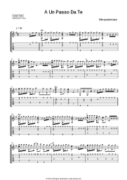 Sheet music, chords Minacelentano - A Un Passo Da Te