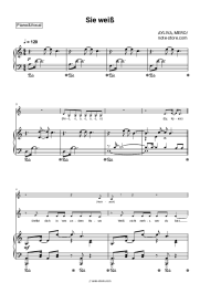 Sheet music, chords AYLIVA, MERO - Sie weiß