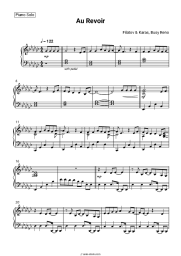 Sheet music, chords Milano, Eddin - Au Revoir