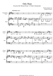 Sheet music, chords Mandy Moore - Only Hope