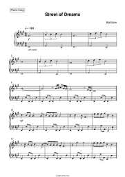 Sheet music, chords Rainbow - Street of Dreams