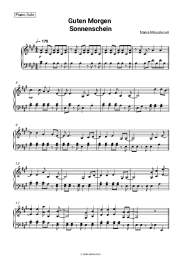 Sheet music, chords Nana Mouskouri - Guten Morgen Sonnenschein