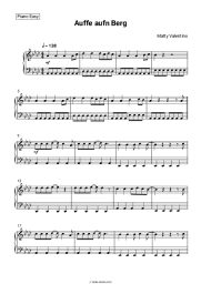 Sheet music, chords Jägermeister DJ Alex, Matty Valentino - Auffe aufn Berg
