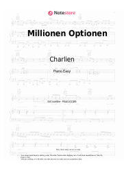 Sheet music, chords Charlien - Millionen Optionen