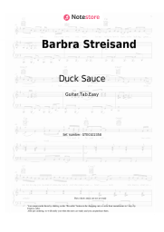 Sheet music, chords Duck Sauce - Barbra Streisand