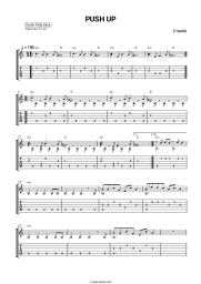 Sheet music, chords Creeds - Push Up