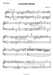 Sheet music, chords Jethro Tull - Locomotive Breath