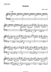 Sheet music, chords Sleep Token - Granite